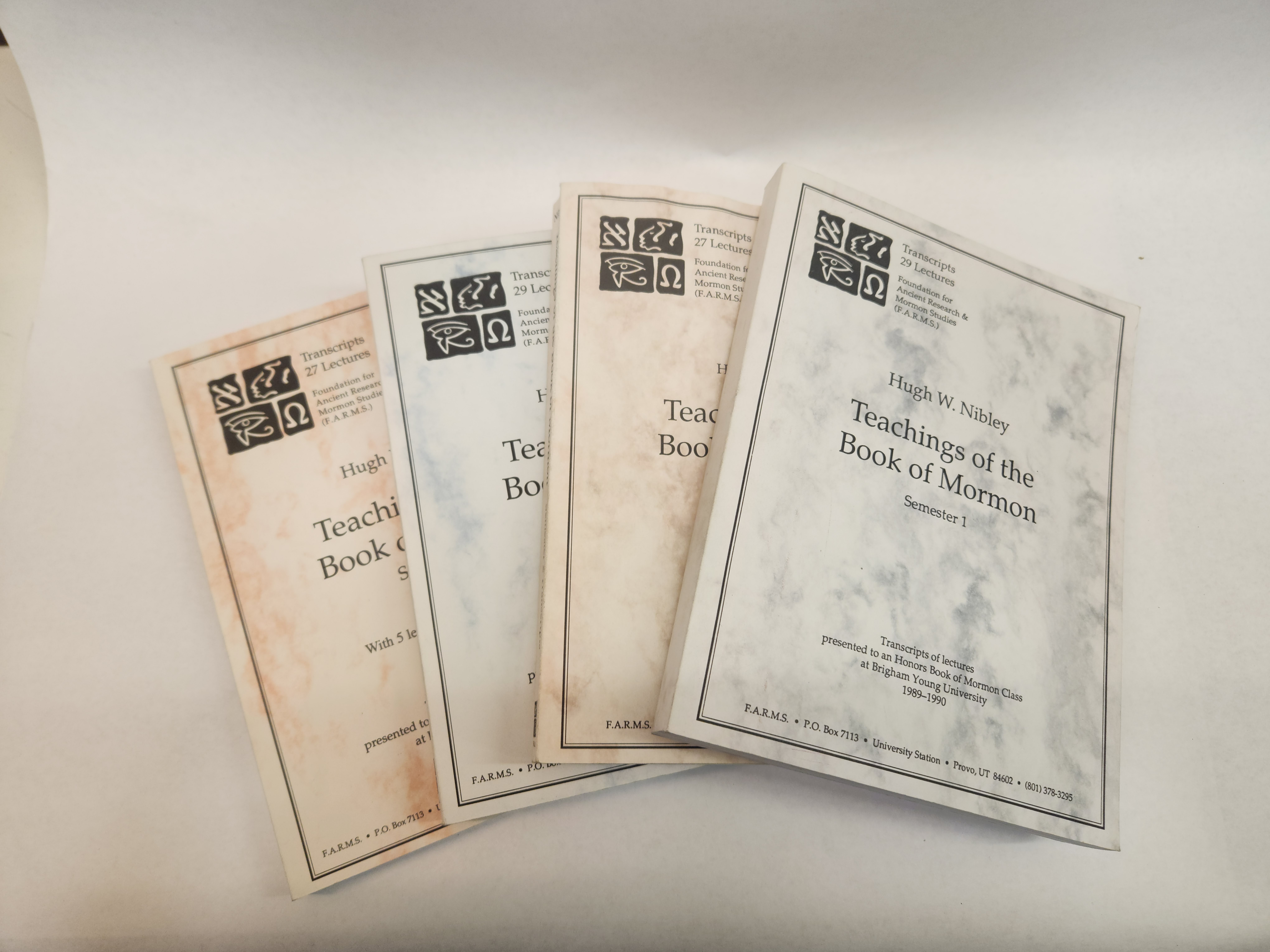 Hugh W. Nibley Teachings of the Book of Mormon:: Semester 1, Transcripts of lectures presented to an Honors Book of Mormon Class at Brigham Young University 1989-1990 (4 Volume set, Semesters 1 – 4, Paperback)