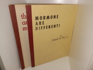 2 LDS Books by Joseph H. Weston: Mormons Are Different! / The Amazing Mormons (See Details)
