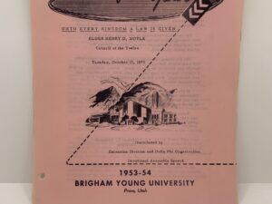 Speeches of the Year: Unto Every Kingdom A Law is Given (1953) by Elder Henry D. Moyle