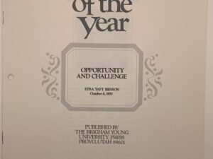 Speeches of the Year: Opportunity and Challenge (1970) by Ezra Taft Benson