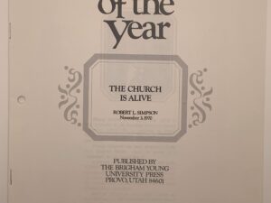 Speeches of the Year: The Church is Alive (1970) by Robert Simpson
