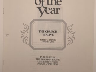 Speeches of the Year: The Church is Alive (1970) by Robert Simpson