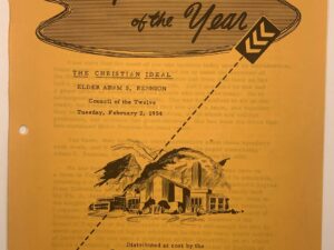 Speeches of the Year: The Christian Ideal (1954) by Adam Bennion
