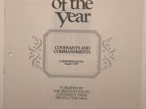 Speeches of the Year: Covenants and Commandments (1971) by S. Dilworth Young.