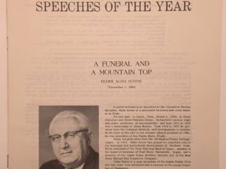 Speeches of the Year: A Funeral and A Mountain Top (1966) Alma Sonne