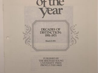 Speeches of the Year: Decades of Distinction 1951-1971 (1971)