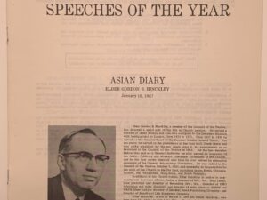 Speeches of the Year: Asian Diary (1967) by Gordon B. Hinckley