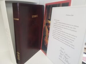 2008 — Hymns — Invechiato Italian Leather — Church Employee Christmas Gift Edition for 2008 — with 2 Cards/Half Box