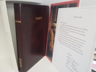 2008 — Hymns — Invechiato Italian Leather — Church Employee Christmas Gift Edition for 2008 — with 2 Cards/Half Box