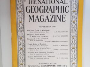 National Geographic Magazine – September 1937 — [Single Issue / No Map — Just the Magazine]