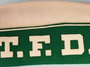 T. F. D. — Cloth Cap — Tooele Fire Department — 100% All Wool — 7 3/8