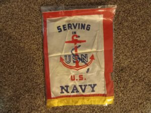 “Serving in U.S. Navy” Flag