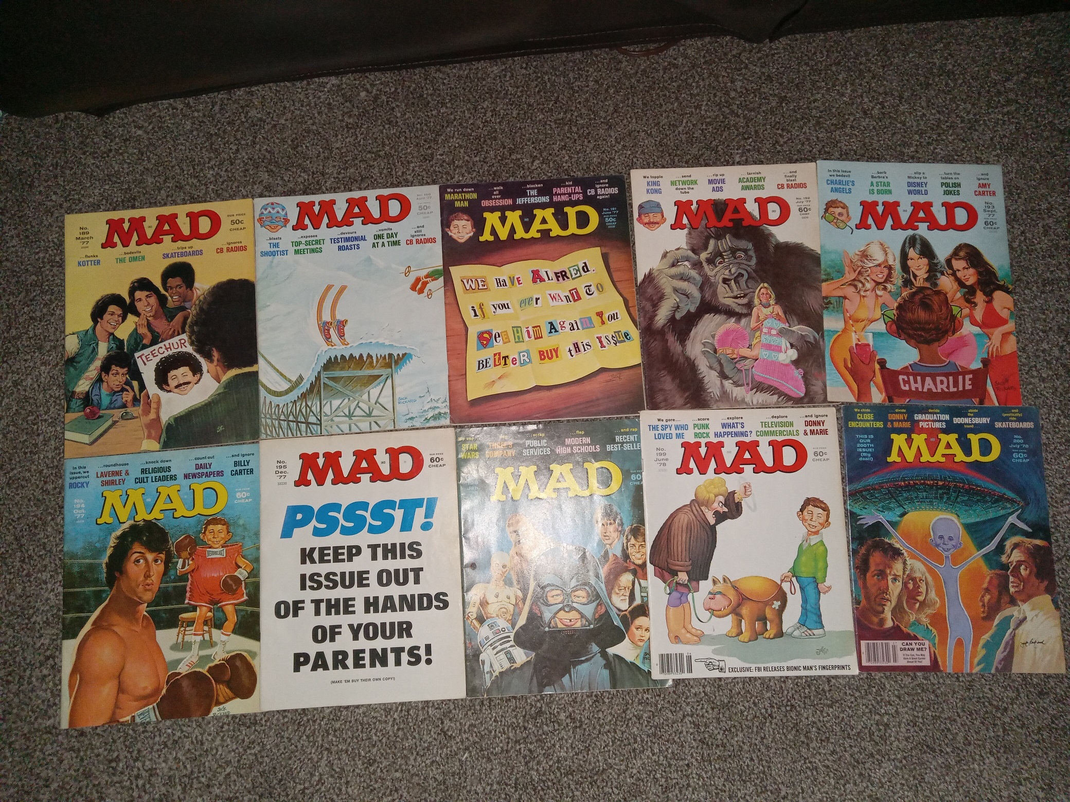 MAD newest Magazine, Issues 300-314 (E.C. Publications, Jan 1991-Oct 1992) 15 ISSUES