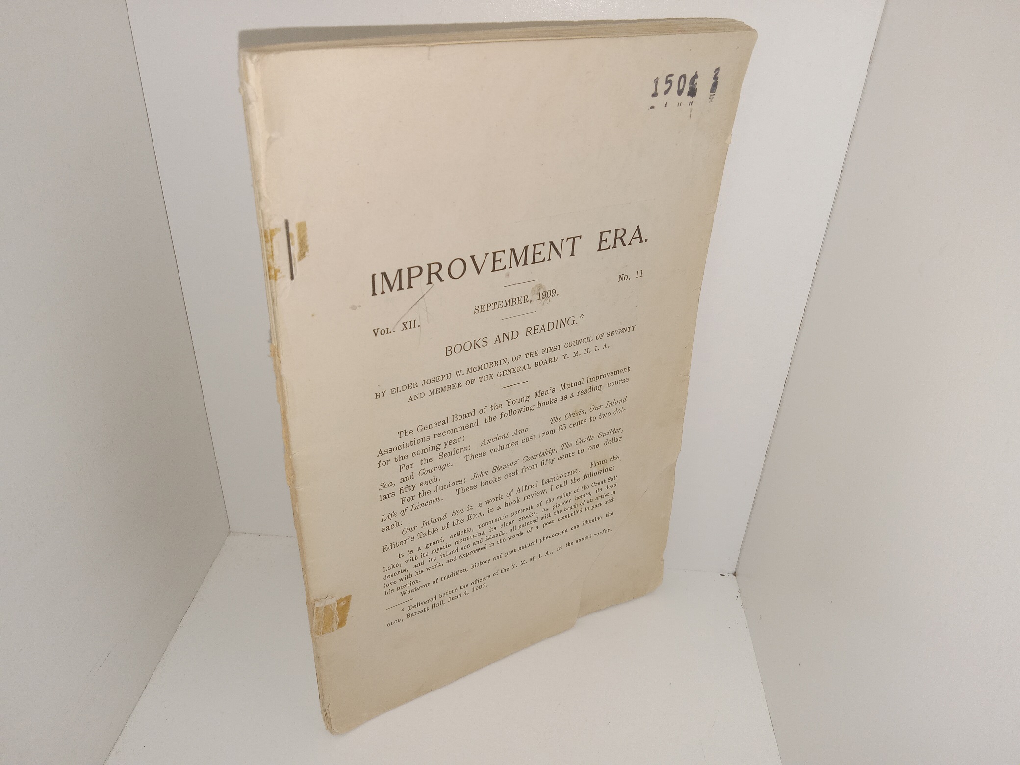 Improvement Era: Vol. 12, No. 11, September, 1909 (1909)