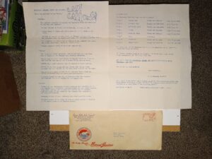 2 Boy Scout Letters, with the Included Envelope