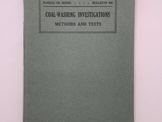 Department of the the Commerce: Bulletin 300 Coal-Washing Investigations (1929)