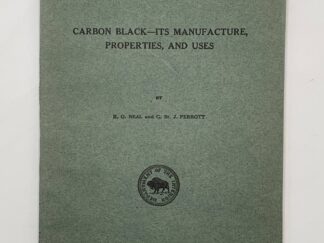 Department of the Interior: Bulletin 192 Carbon Black – Its Manufacture, Properties, and Uses (1922)
