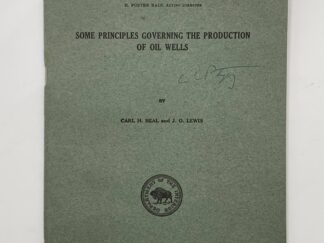 Department of the Interior: Bulletin 194 Some Principles Governing the Production of Oil Wells (1921)