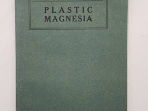 Department of the Commerce Bulletin 236: Plastic Magnesia (1925)