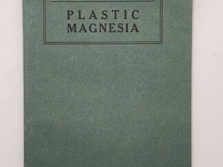 Department of the Commerce Bulletin 236: Plastic Magnesia (1925)