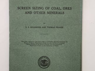 Department of the Interior: Bulletin 234 Screen Sizing of Coal, Ores, and Other Minerals (1925)