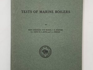 Department of the Interior: Bulletin 214 Tests of Marine Boilers (1924)
