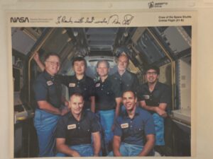 Space Shuttle Orbiter Crew Members for 51-B – Photograph Signed & Inscribed by LDS Astronaut Don Lind