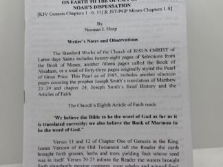 The Adamic Dispensation - By: Norman L. Heap