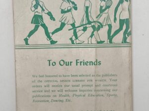 Official Sports Library for Women – Official Individual Guide – 1942 – 1943