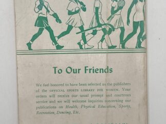 Official Sports Library for Women – Official Individual Guide – 1942 – 1943