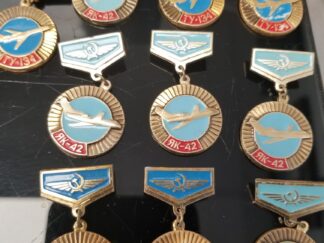 TY-134 and RK-42  Russian Airline Pins --- Batch of 10 Badges