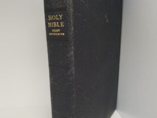 Holy Bible with References --- Black Bendable Leather Binding --- Teacher's Edition --- No Code at the End of the Book of Revelation