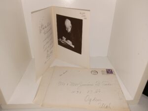 A Card Written to a Mr. & Mrs. Junius B. Tribe by Heber J. Grant (Dated 1942)