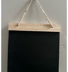 DIY ~ Hanging Chalkboard ~ (6.8 in x 8 in) with chalkboard marker