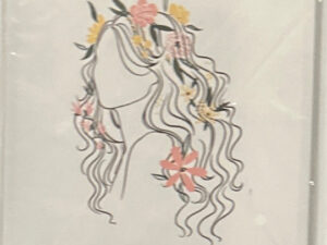 Sign ~ Girl Canvas ~ (8.75 in x 8.75 in x .75) ~ Still in plastic