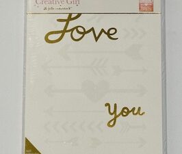 Sign ~ Creative Girl, “Love You” ~ (8 in x 10 in x 1.5 in) ~ Just add water color and reveal a hidden design!