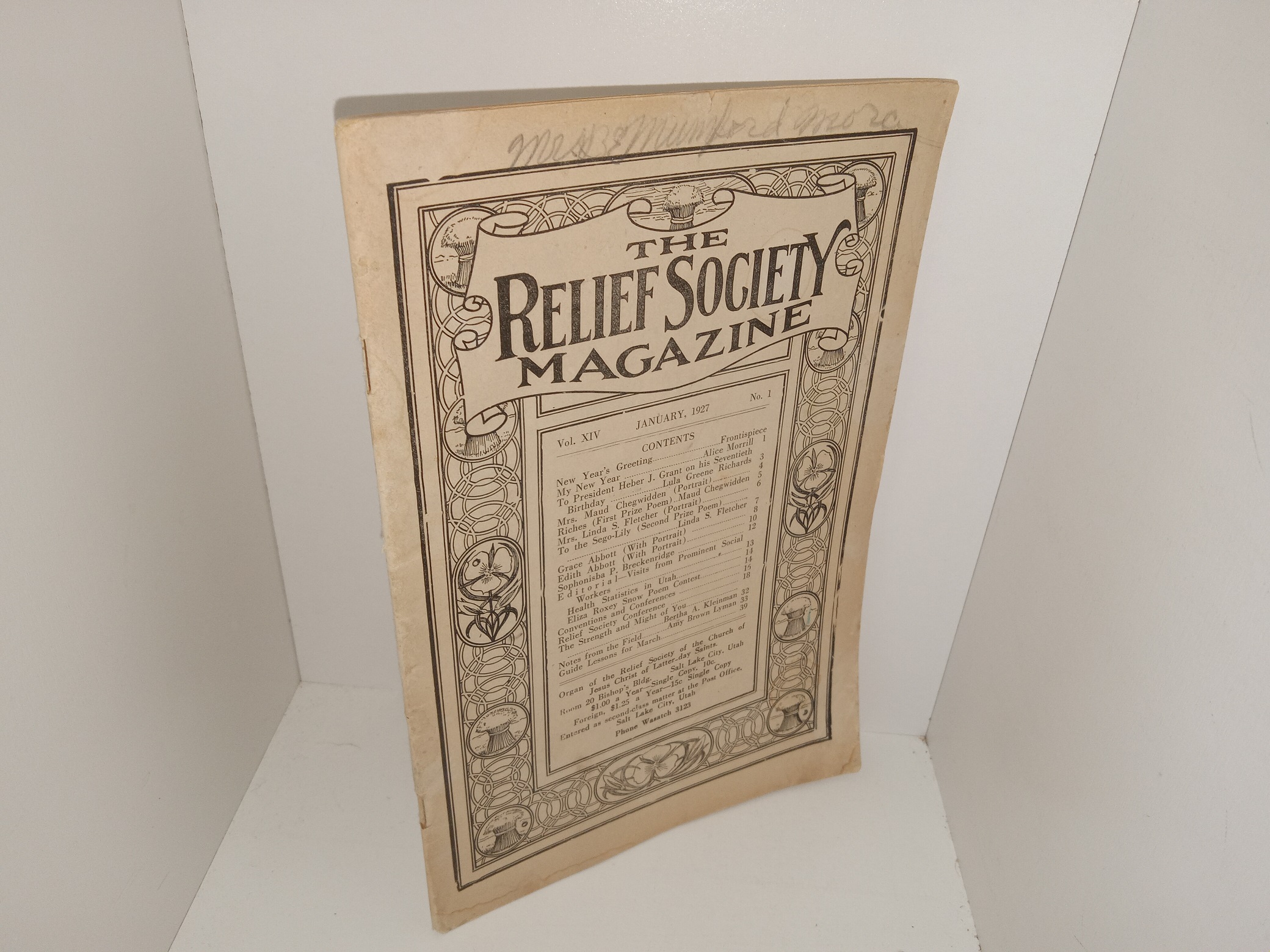 The Relief Society Magazine: Vol. 14, No. 1, January, 1927 (1927)