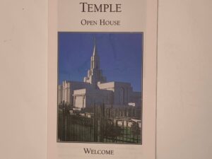 Bountiful Utah Temple Open House brochure (1994)