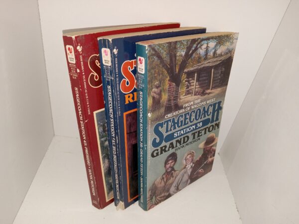 3 Western Novels: Stagecoach Station 38: Grand Teton / Stagecoach Station 41: Red Buffalo / Stagecoach 45: Presidio (See Details)