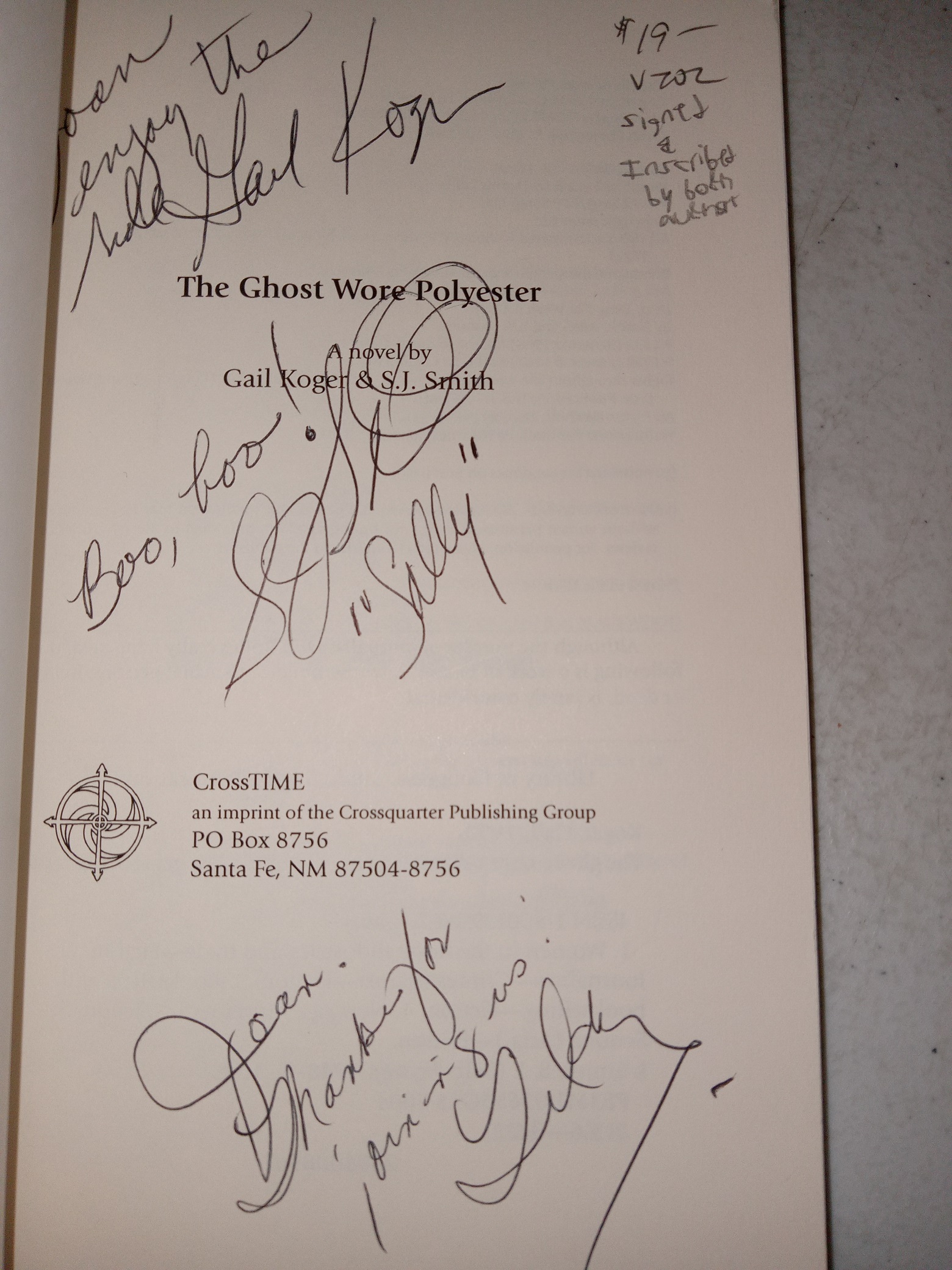 The Ghost Wore Polyester: A Tildy MacNamara Mystery (Signed & Inscribed by Both Authors) (2004) ~ by Gail Koger & S.J. Smith