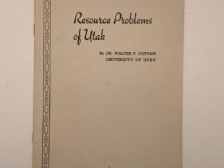 Resources Problems of Utah (1945) by Walter P. Cottam