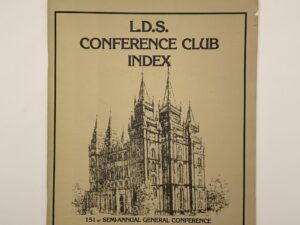 LDS Conference Club Index 151st General Conference October 1981