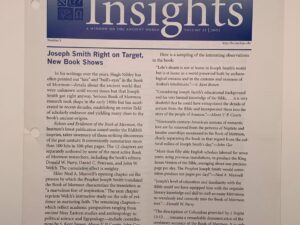 FARMS Insights Vol 22 No 9 2002