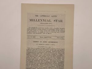 The Latter-day Saints Millennial Star No. 4 Vol. LXXIV January 25, 1912