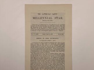 The Latter-day Saints Millennial Star No. 3 Vol. LXXIV January 18, 1912