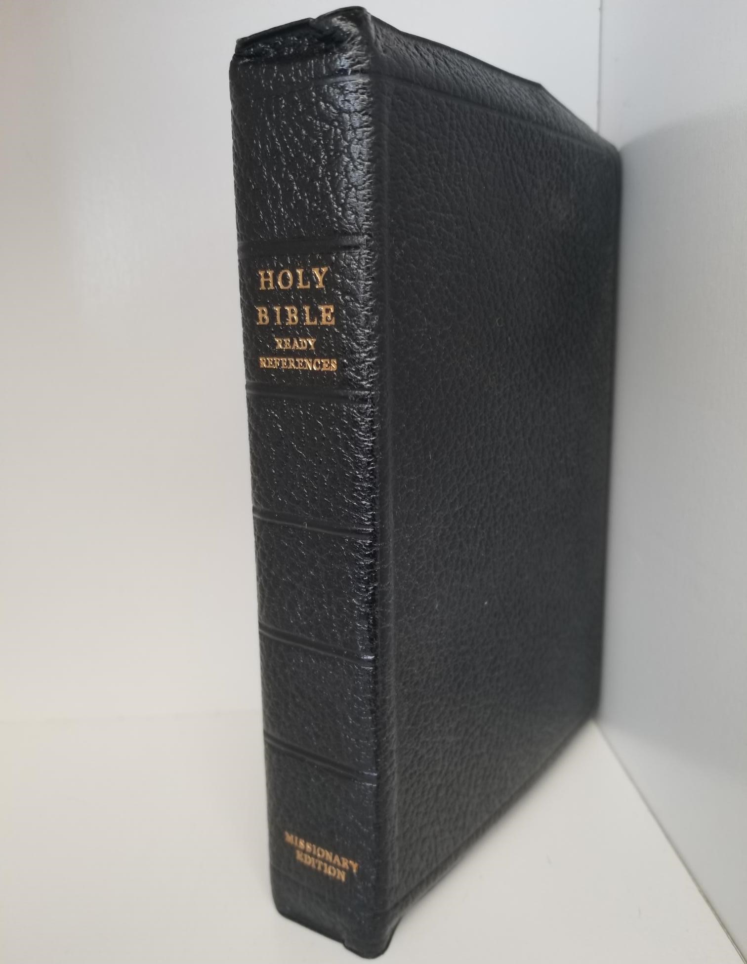 Holy Bible / Ready References — LDS — Missionary Edition — Black Bendable Leather Binding — Code 20 J 74