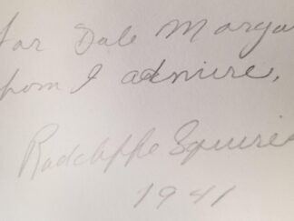 1940 --- Cornar --- James Radcliffe Squires --- Inscribed to LDS Author Dale Morgan & Signed by the Author