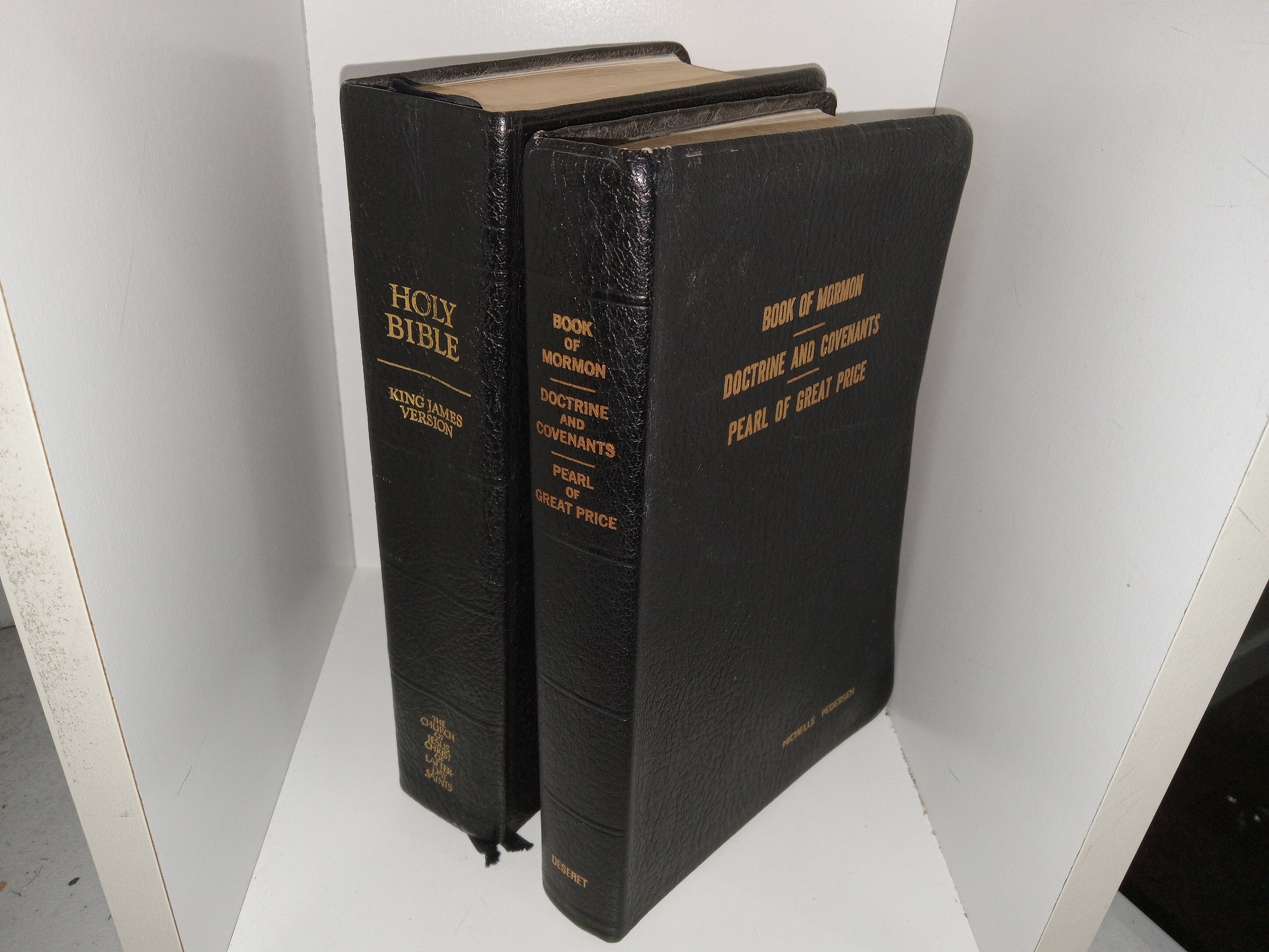 LDS, Black Leather Triple Combination & Holy Bible: King James Version (1976, 1979)