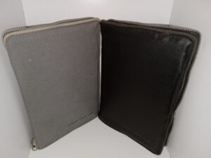 2 LDS, Leather-Bound Books Pasted into Zipper cases: Articles of Faith / Jesus the Christ (See Details)