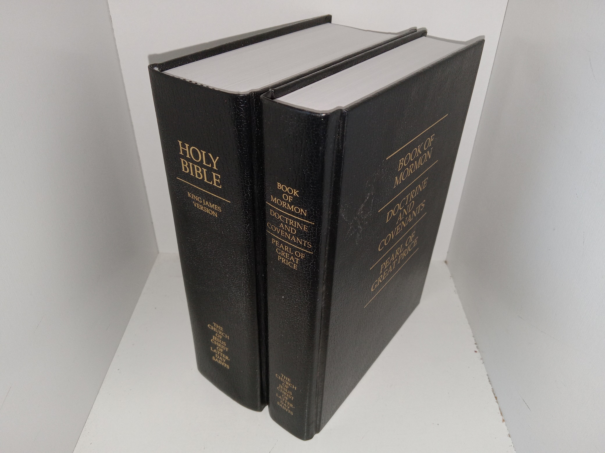 LDS, Black Hardcover Holy Bible: King James Version and Triple Combination (2015)